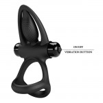 Pretty Love Vibration Cock Ring 10 Vibration Settings Black Pretty Love Vibration Cock Ring 10 Vibration Settings Black