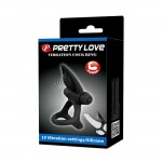 Pretty Love Vibration Cock Ring 10 Vibration Settings Black Pretty Love Vibration Cock Ring 10 Vibration Settings Black