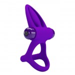 Pretty Love Vibration Cock Ring 10 Vibration Settings Purple