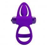 Pretty Love Vibration Cock Ring 10 Vibration Settings Purple
