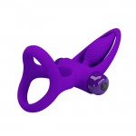 Pretty Love Vibration Cock Ring 10 Vibration Settings Purple