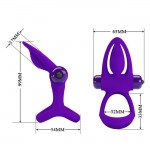 Pretty Love Vibration Cock Ring 10 Vibration Settings Purple