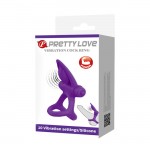 Pretty Love Vibration Cock Ring 10 Vibration Settings Purple