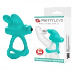 Pretty Love Passionate Dante Dual Vibration Ring Aqua Green Pretty Love Passionate Dante Dual Vibration Ring Aqua Green
