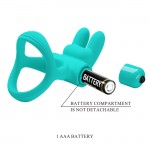 Pretty Love Passionate Dante Dual Vibration Ring Aqua Green Pretty Love Passionate Dante Dual Vibration Ring Aqua Green