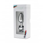Rimba Pisa Butt Plug with LED Lights Silver