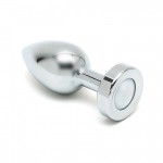 Rimba Pisa Butt Plug with LED Lights Silver