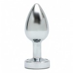 Rimba Pisa Butt Plug with LED Lights Silver