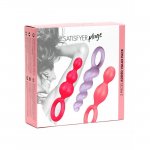 Satisfyer Plugs Color 3ks - sada análnych kolíkov