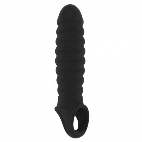 Sono No.32 Stretchy Penis Extension - Návlek na penis Čierny Sono No.32 Stretchy Penis Extension - Návlek na penis Čierny
