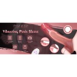 SuperLove BigD Vibrating Realistic Penis Sleeve with Remote SuperLove BigD Vibrating Realistic Penis Sleeve with Remote