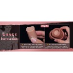 SuperLove BigD Vibrating Realistic Penis Sleeve with Remote SuperLove BigD Vibrating Realistic Penis Sleeve with Remote
