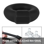 SuperLove Premium Thick Silicone Erection Cock Ring Black
