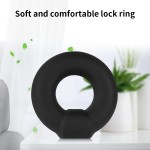 SuperLove Premium Thick Silicone Erection Cock Ring Black