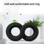 SuperLove Dual Premium Thick Silicone Erection Cock Ring Black SuperLove Dual Premium Thick Silicone Erection Cock Ring Black