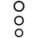 SuperLove Cock Ring Set Black 3 Pack