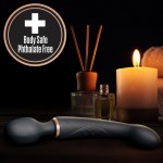 SuperLove Double Pleasure Wand Vibrator Black SuperLove Double Pleasure Wand Vibrator Black