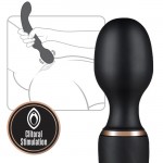 SuperLove Double Pleasure Wand Vibrator Black SuperLove Double Pleasure Wand Vibrator Black