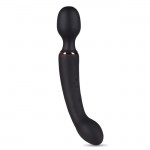 SuperLove Double Pleasure Wand Vibrator Black SuperLove Double Pleasure Wand Vibrator Black
