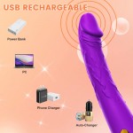 SuperLove Realistic Fantasy Vibrator Purple