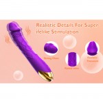 SuperLove Realistic Fantasy Vibrator Purple