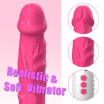 SuperLove Realistic Heating Soft Vibrator Pink SuperLove Realistic Heating Soft Vibrator Pink