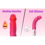 SuperLove Realistic Heating Soft Vibrator Pink SuperLove Realistic Heating Soft Vibrator Pink
