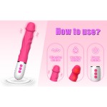 SuperLove Realistic Heating Soft Vibrator Pink SuperLove Realistic Heating Soft Vibrator Pink