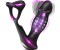 SuperLove Sensual Prostate Massager with Double Cock Ring & Remote Control Black