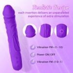 SuperLove Realistic Powerful G-Spot Vibrator Purple