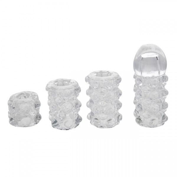 SuperLove Stimulating Penis Sleeve Set Transparent