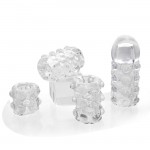 SuperLove Stimulating Penis Sleeve Set Transparent