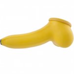 Toylie Latex Penis Sleeve Banana 13cm Yellow