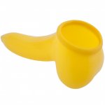 Toylie Latex Penis Sleeve Banana 13cm Yellow