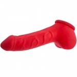 Toylie Latex Penis Sleeve Carlos 15cm Red