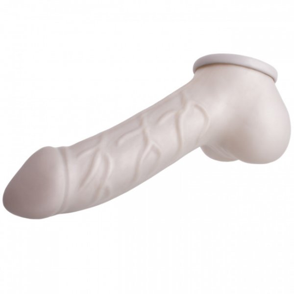 Toylie Latex Penis Sleeve Carlos 15cm Silver