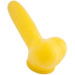 Toylie Latex Penis Sleeve Corn 15cm Yellow