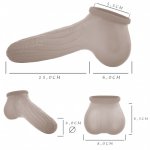 Toylie Latex Penis Sleeve Corn 15cm Yellow