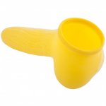 Toylie Latex Penis Sleeve Corn 15cm Yellow