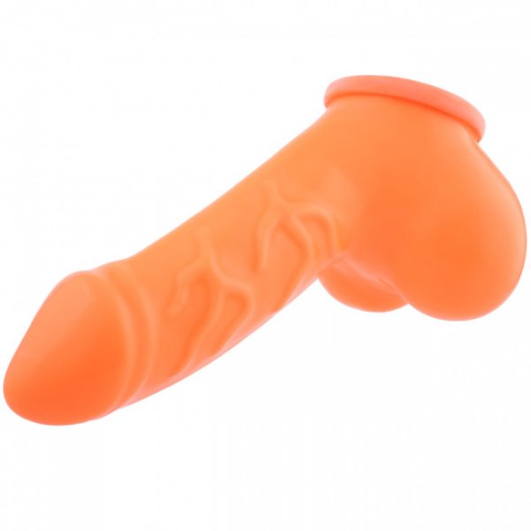 Toylie Latex Penis Sleeve Danny 11,5cm Neon Orange