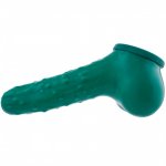 Toylie Latex Penis Sleeve Cucumber 13cm Green Toylie Latex Penis Sleeve Cucumber 13cm Green