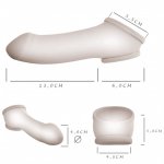 Toylie Latex Penis Sleeve Erik 13cm Neon Orange