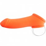 Toylie Latex Penis Sleeve Erik 13cm Neon Orange