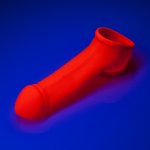 Toylie Latex Penis Sleeve Erik 13cm Neon Orange