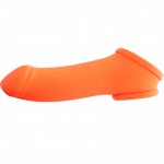 Toylie Latex Penis Sleeve Erik 13cm Neon Orange