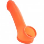 Toylie Latex Penis Sleeve Erik 13cm Neon Orange
