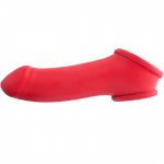 Toylie Latex Penis Sleeve Erik 13cm Red