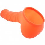 Toylie Latex Penis Sleeve Franz 14cm Neon Orange