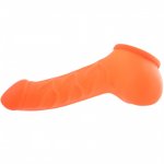 Toylie Latex Penis Sleeve Franz 14cm Neon Orange