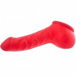 Toylie Latex Penis Sleeve Franz 14cm Red